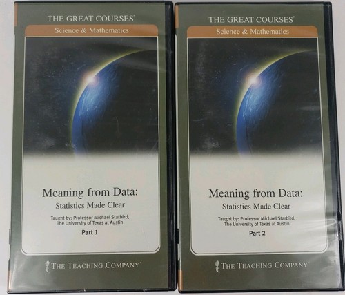 Meaning From Statistics Made Clear Great Courses Complete Perfect Discs Ebay
