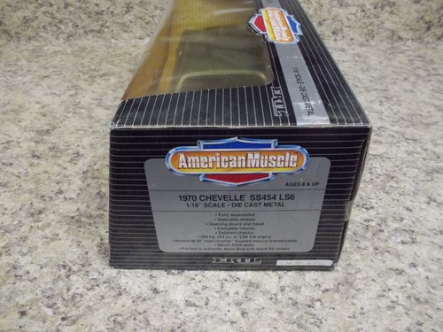 1970 Chevelle SS454 LS6 Sports Car 1/18 American Muscle NIB In Collectors Ed Box - Picture 7 of 9