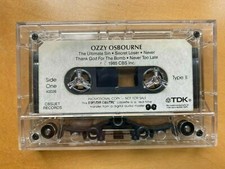 Ozzy Osbourne Ultimate Sin CBS 1985 Promo MASTER DIGITAL Cassette Tape TDK SA-X