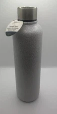 Mainstays 17 oz. Stainless Steel Double Wall Bottle Glitter White NEW