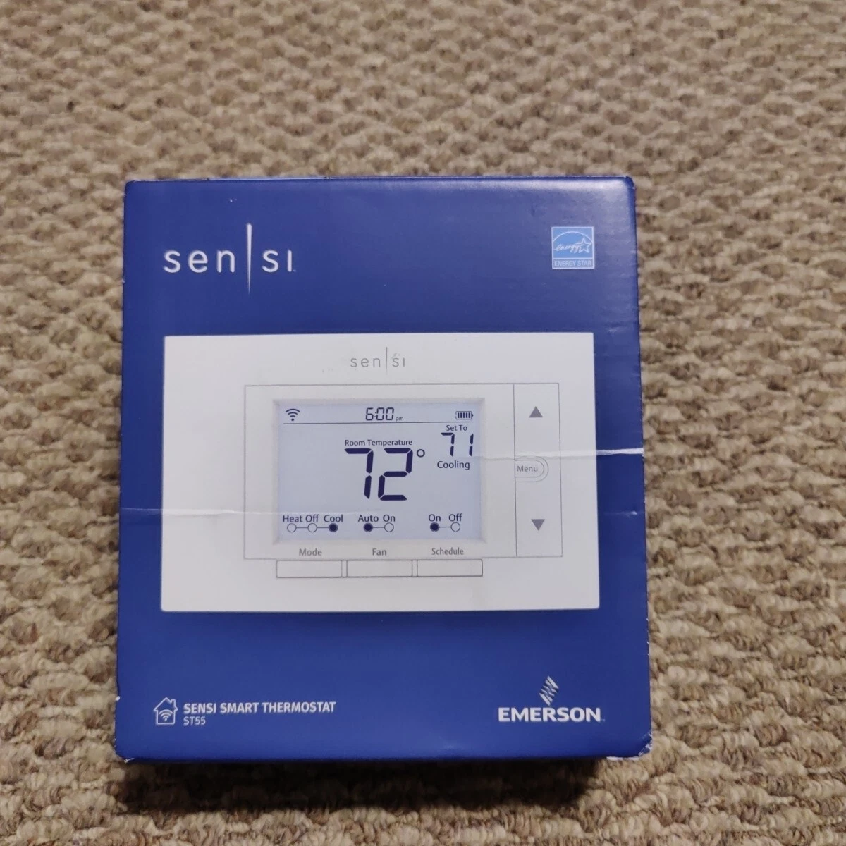 Emerson Sensi ST55 Wi-Fi Smart Thermostat for Smart Home New ALEXA APPLE HOME