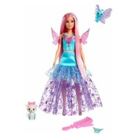 Mattel JCW48 - Barbie - A Touch Of Magic - Malibu Puppe + Tiere