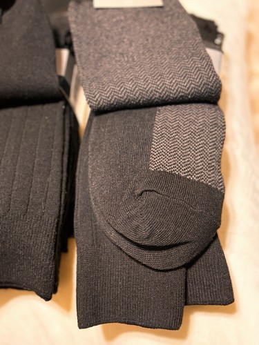 Perry Ellis Men Business Dress Socks Black 7-12 3pk Of 5 (15 socks) Stretch Poly - Picture 7 of 11