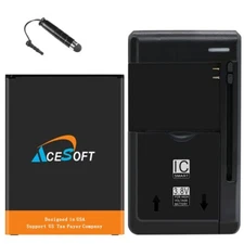 AceSoft 4520mAh Durable Battery Travel Charger Stylus for LG Stylo 2 V VS835