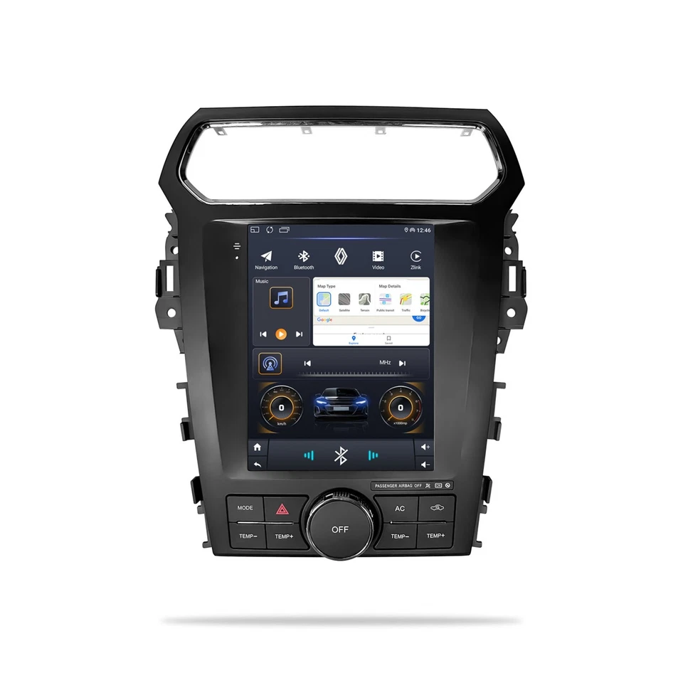 Unidad principal estéreo de navegación de coche para Ford Explorer 2011-2019 9,7" IPS pantalla táctil Foto 3 de 4