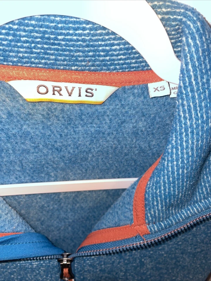 Sudadera Orvis Cremallera Completa Mujer Talla XS Azul Teal Trabajo Personalizada Atletismo Foto 2 de 4