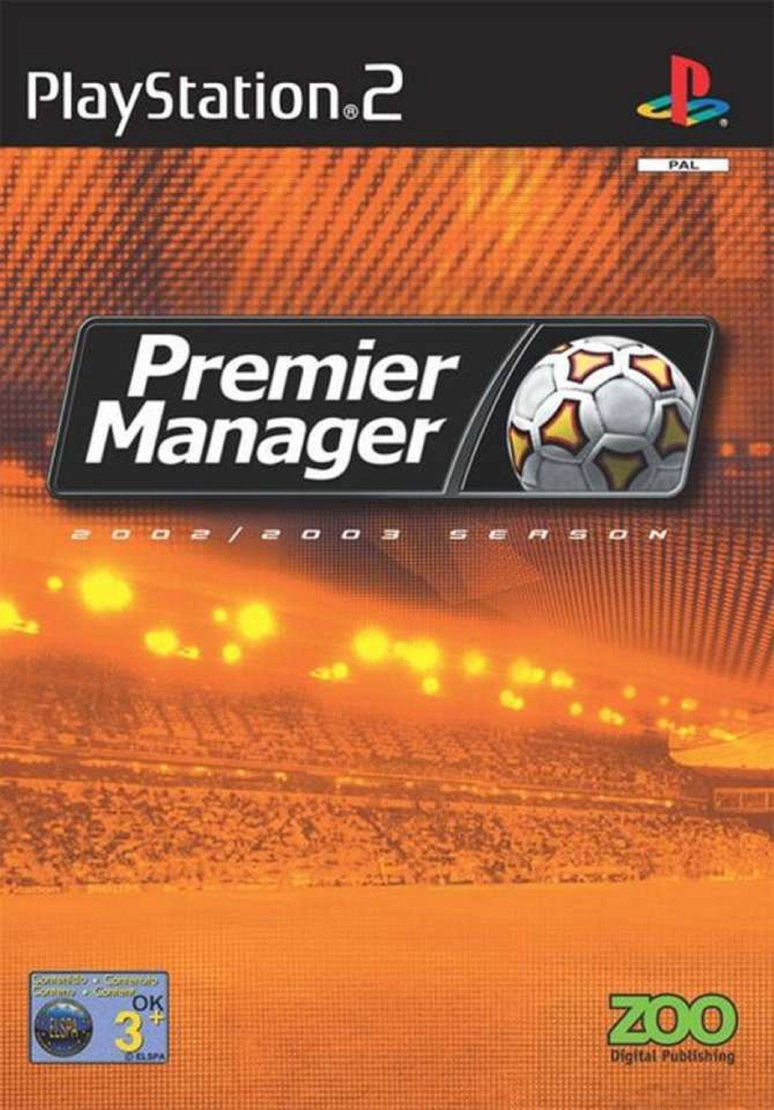 Premier Manager 2002/2003 PS2 PlayStation 2 Videojuego Premiership Fútbol Reino Unido