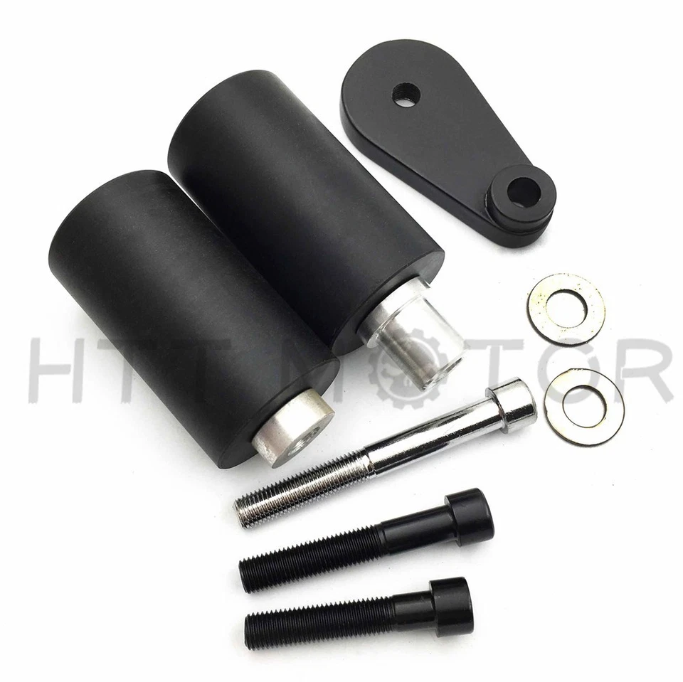 Protector de choque deslizante de marco negro para Yamaha YZF R6 2003-2005 2006-2009 R6S Foto 2 de 4