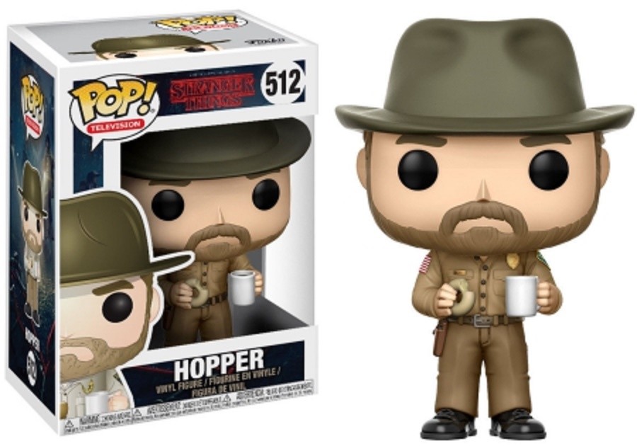 Funko Pop! Television 512 Stranger Things Hopper Pop Vinyl Action