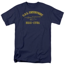 Star Trek USS Enterprise Athletic T-Shirt for Men S-5XL Licensed Graphic Tee