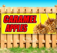 Caramel Apples Advertising Vinyl Banner Flag Sign Many Sizes Available USA
