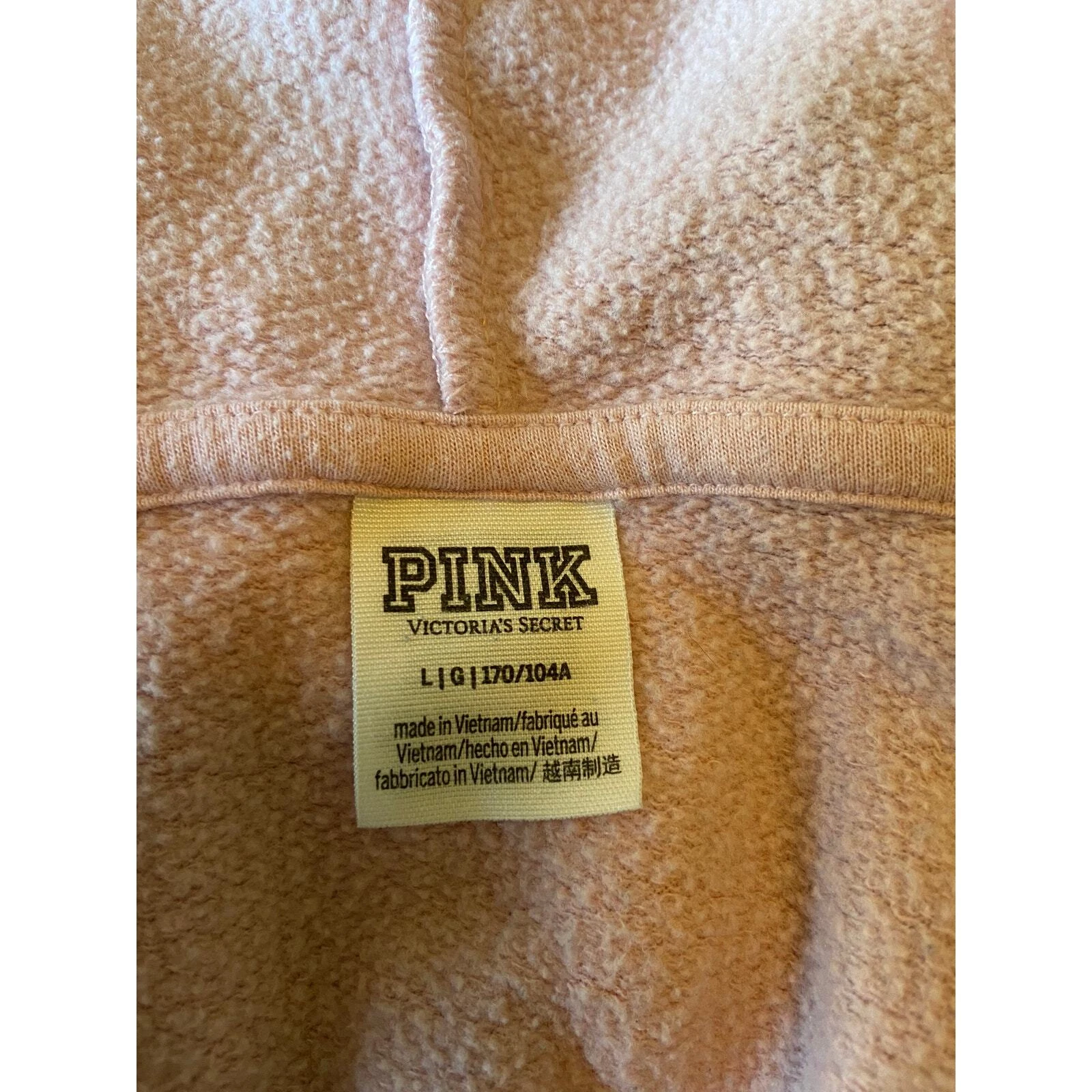 UNDERCOVER Felpa con cappuccio e zip intera Pink By Victoria's Secret Everyday Lounge perfetta