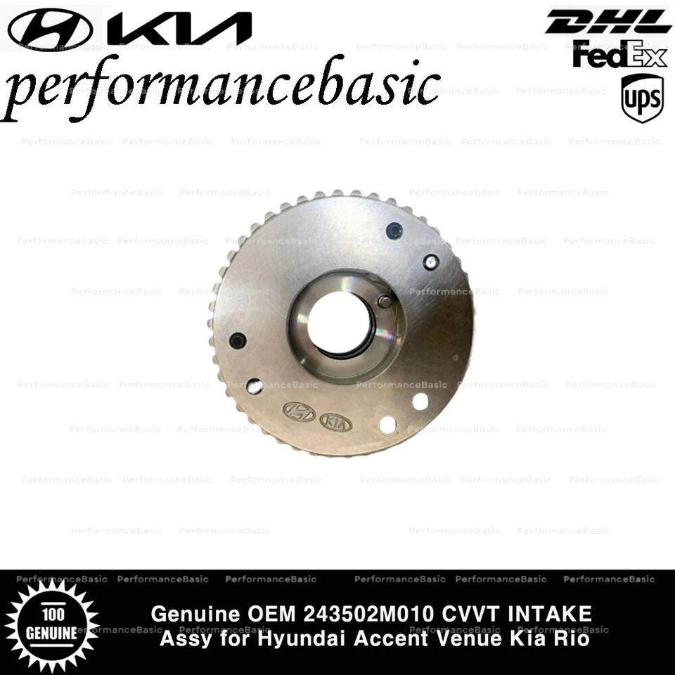 Conjunto de admisión CVVT genuino OEM 243502M010 para Hyundai Accent Venue Kia Rio Foto 3 de 3