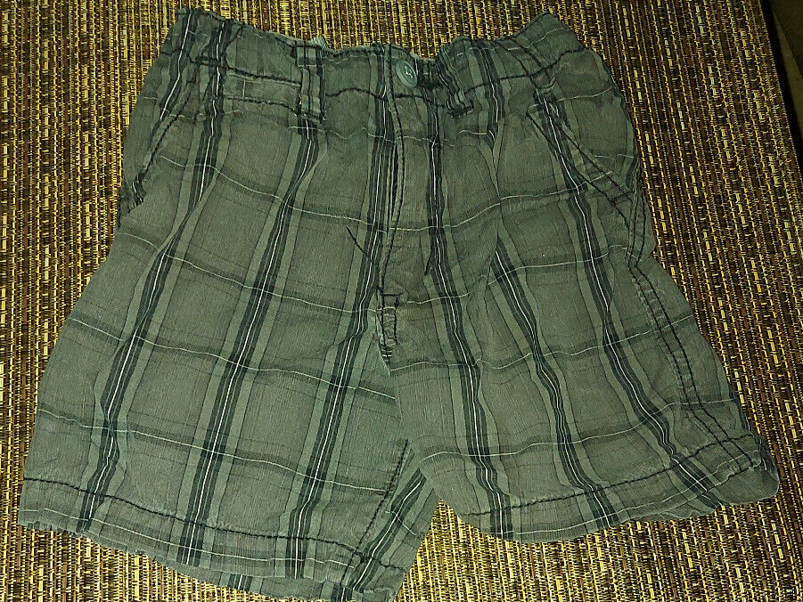 Special price for a limited time The Children's Place Boys Grey Plaid Pockets Indefinitely Shorts 3T