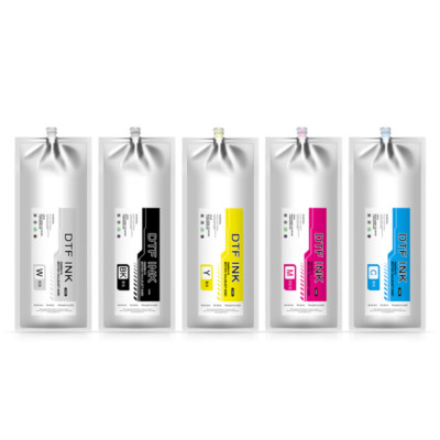 1000ml 5 Colors Ink DTF Bags Textile Ink DTF Printing For MUTOH VALUEJET 628D