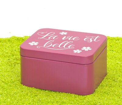 RBV Birkmann Geschenkbox Colour Splash - La vie est belle 12 x 10 x 6 cm 