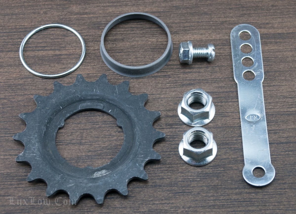 18t Coaster Brake Hub SPROCKET AXLE NUTS STRAP Cruiser Bicycle