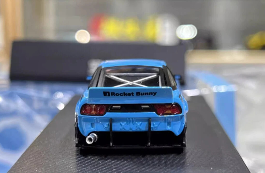 MT 1:64 JDM Blue Silvia S13 180SX Rocket Bunny Model Diecast