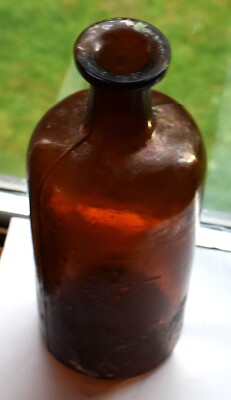 Antique Park Davis & Co. Bottle Chemical Either Amber Brown P.D & Co. 8''