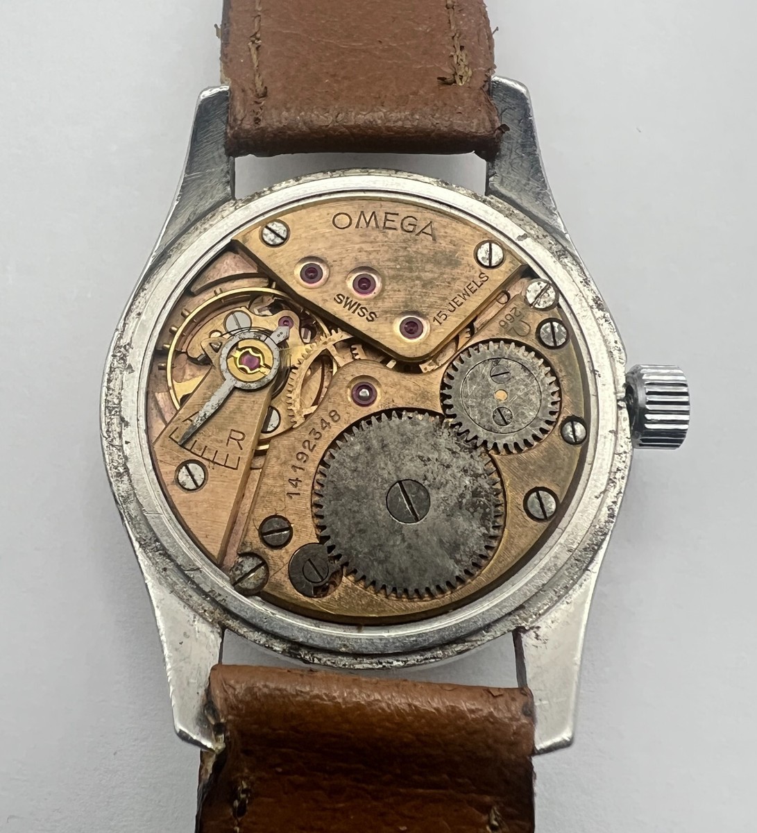 OMEGA Cal 266 Watch Vintage Men's 2750-4 Dial Beige To Restore Or