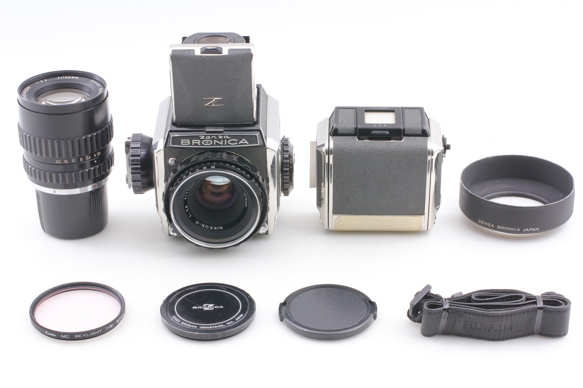 2 Lens [N MINT] Zenza Bronica S2 Camera Nikkor P 75mm