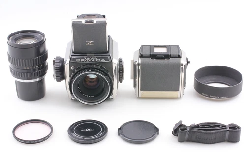 2 Lens [N MINT] Zenza Bronica S2 Camera Nikkor P 75mm Zenzanon 150mm From JAPAN