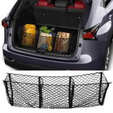 3 Pocket Car Trunk Heavy-Duty Storage Organizer Net For Lexus NX250 NX300 NX350