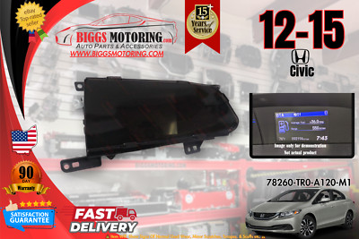 2012-2015 Honda Civic Dash Information Display Screen 78260-TR0