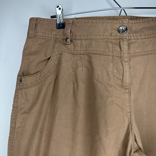 BHS Authentic Trousers Size 16 Tan Brown Pockets Belt Loops - Picture 2 of 15