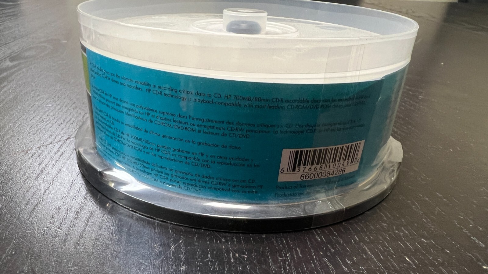New, Unused package - Stack of 25 HP brand CD-R Printable blank discs, 52X