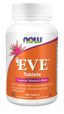 EVE Multivitamine & Mineralien für Frauen 90 - 180 Tabletten Now Foods