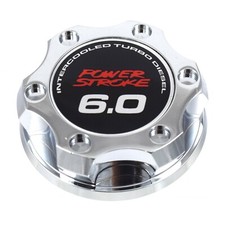 Stylish Chrome Oil Filler Cap 6.0 Emblem For Ford 6.0l Power Stroke Turbo Diesel Stylish Chrome Oil Filler Cap 6.0 Emblem For Ford 6.0l Power Stroke Turbo Diesel