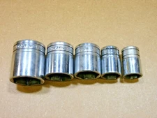 Group Five Snap On Sockets- 1/2" Drive, 6 Point  (15)
