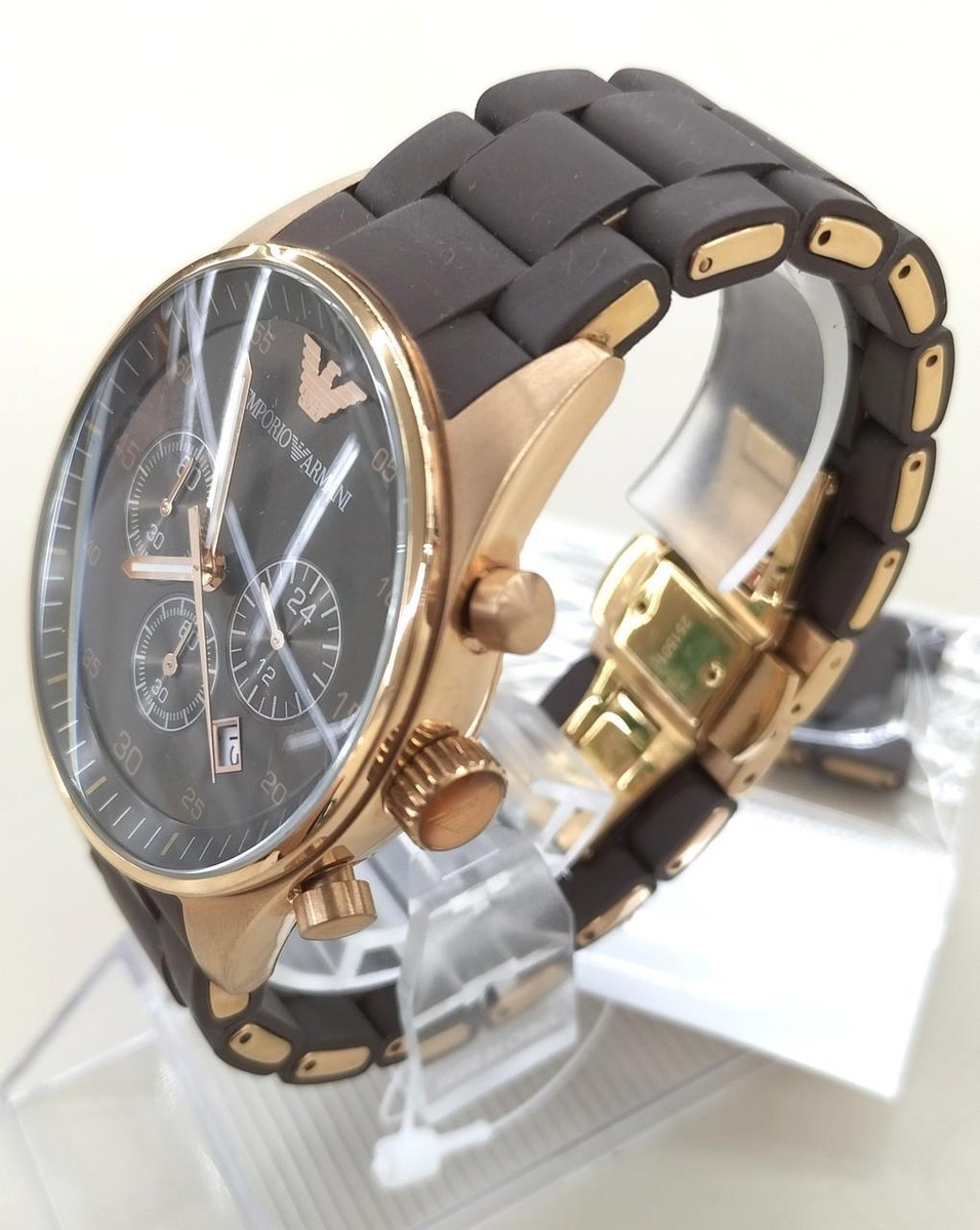 EMPORIO ARMANI AR-5890 Wristwatch Authentic Works Unisex