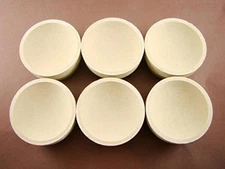 Lot of 6 - # 10 Mabor Cupel 2-3/8" White 