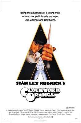 A CLOCKWORK ORANGE (1971) 27''x41'' - Stanley Kubrick X-rated style movie poster!