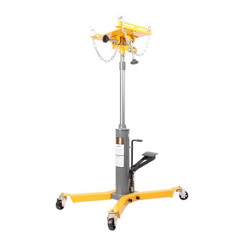 1500LBS 2 Stage Hydraulic Transmission Jack w/360° Swivel Wheels Lift Hoist Auto - Picture 5 of 12