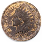 1899 Indian Head Penny Cent Extremely Fine/AU  (XF/AU)