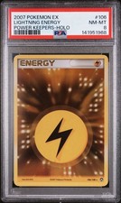 2007 Pokemon EX Power Keepers # 106 Lightning Energy Holo PSA 8 NM-MT Free Ship! on eBay
