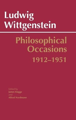 Philosophical Occasions: 1912-1951 by Ludwig Wittgenstein, Ja... - 9780872201545