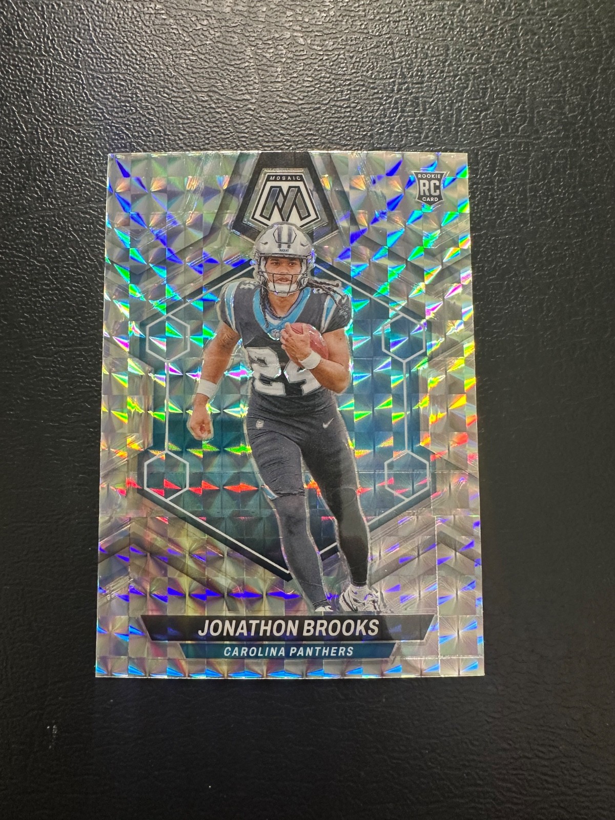 2024 Mosaic - Jonathon Brooks - Rookie #345 Silver Mosaic - Carolina Panthers
