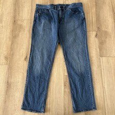 Prana Pants Mens 40x31 Blue Hillgard Straight Leg Dark Wash Stretch Denim Jeans