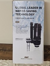 Toilet Flush Valves 2-Inch Dual Flush Valve Replacement Kit for 2-Piece Toilet