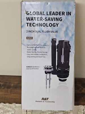Toilet Flush Valves 2-Inch Dual Flush Valve Replacement Kit for 2-Piece Toilet 