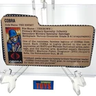 GI Joe Cobra Soldier FILECARD original 1983 The Enemy accessory file card B