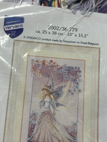 COUNTED CROSS STITCH KIT "LILAC FAIRY" by VERVACO OPEN But Unused - Picture 4 of 5