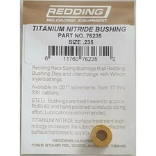 Redding Titanium Nitride Coated Bushing 0.235