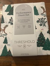 Threshold Performance Full Cotton Sheet Set New