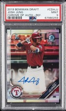 2019 BOWMAN DRAFT CHROME DRAFT PICKS AUTO REFRACTOR JOSH JUNG 467/499 PSA 9 AUTO