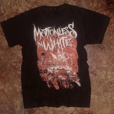 Tultex Motionless In White Graphic Black Men's Cotton Crew Neck T-Shirt Size S